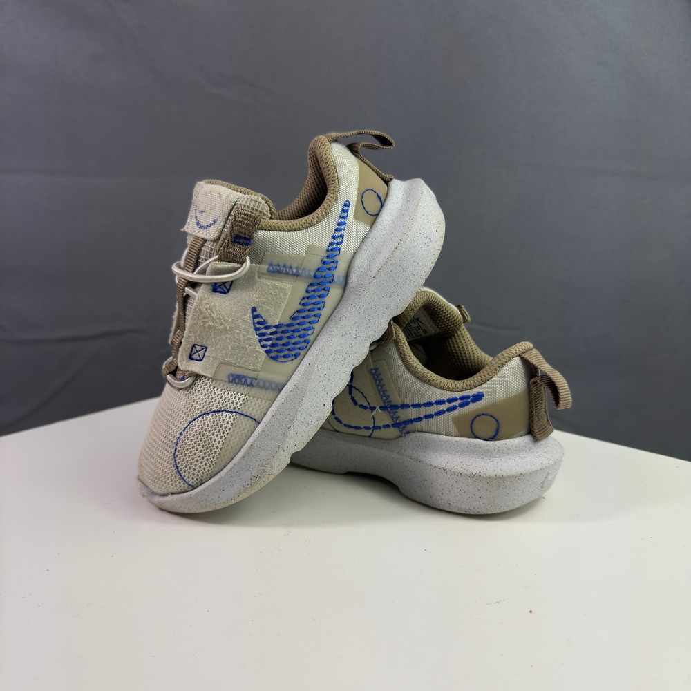 Nike Flex Advance Toddler 9C Sanddrift Racer Blue DB3553-005 Slip On Sneakers